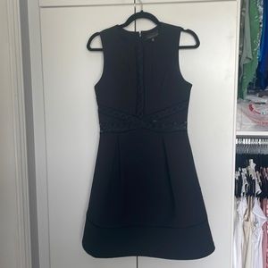 cocktail black dress Adelyn Rae size small worn once with Partial cut outs